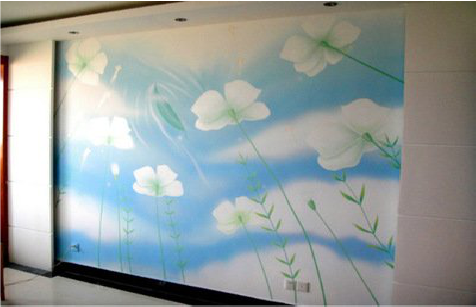 大理画墙绘怎么画好白云的蓬松感？