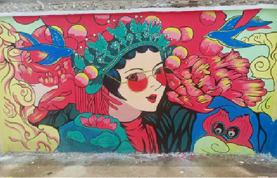 大理墙体彩绘-网红墙