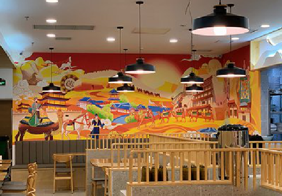 大理商业空间彩绘介绍。