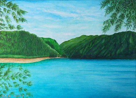 大理在墙绘中，如何绘画绿水青山？